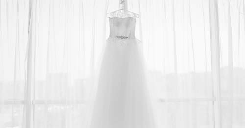 Image: a wedding dress.